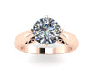 Yellow/White/Black/Rose Gold Moissanite Engagement Ring Solitair Ring Unique Engagement Ring Fine Jewelry Charles & Colvard Forever Brilliant Ring - V1150