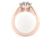 Yellow/White/Black/Rose Gold Moissanite Engagement Ring Solitair Ring Unique Engagement Ring Fine Jewelry Charles & Colvard Forever Brilliant Ring - V1150