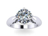 Yellow/White/Black/Rose Gold Moissanite Engagement Ring Solitair Ring Unique Engagement Ring Fine Jewelry Charles & Colvard Forever Brilliant Ring - V1150