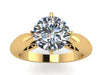 Yellow/White/Black/Rose Gold Moissanite Engagement Ring Solitair Ring Unique Engagement Ring Fine Jewelry Charles & Colvard Forever Brilliant Ring - V1150