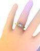 14k Yellow Gold Charles & Colvard Forever Brilliant Moissanite Diamond Engagement Ring Gold Wedding Ring Sparkly Engagement Ring Gems- V1147