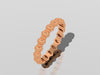 Wedding Band 14K Rose Gold Fashion Band Valentine's Gift Present for Her Fine Jewelry Women's Jewelry Bridal Fine Jewelry Unique Ring- V1046