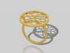 14K Yellow Gold Dream Catcher Design Ring Unique Fine Jewelry Ladies' Ring Fashion Jewelry Memories Meaningful Ring Special Ring - V1050
