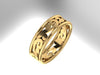 Wedding Band 14K Yellow Gold Wedding Band Fine Jewelry Anniversary Marriage Unique Wedding Ring Women's Rings Valentine's Gift Etsy - V1072