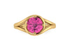 Pink Sapphire Engagement Ring Grace Collection Engagement Ring 14K Yellow Gold Wedding Ring Pink Sapphire Original Statement RIngs  - V1095