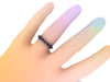 Amethyst Band 14K Black Gold Band February Birthstone Matching Ring Bridal Fine Jewelry Holiday Gifts Valentine's Gift For Her Gems - V1116