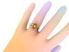 10x8mm Cushion Cut Citrine Solitaire Engagement Ring With Matching Band 14K White Gold Bridal Set Fine Jewelry Elegant Gemstone rings -V1132