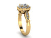 Victorian Engagement Ring Moissanite Engagement Ring 14k Yellow Gold Bridal Jewelry Diamond Engagement Ring Valentine's Gift Etsy Ring-V1140