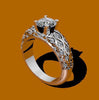 6.5mm Round Forever One Moissanite Engagement Ring Diamond Engagement Ring 14K White Gold Wedding Ring Fine Jewelry Unique Ring- V1040