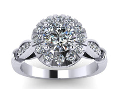 Forever Brilliant Moissanite Engagement Ring Diamond Wedding Ring 14k Gold Bridal Rings Vintage Jewelry Victorian Engagement Ring - V1040