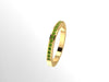 Peridot Band Wedding Band 14K Yellow Gold Band Gemstone Matching Band Birthday Fine Jewelry Gift Ideas Bridal Ring August Birthstone - V1077