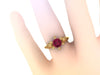 Solitaire Ruby Engagement Ring 14K Yellow Gold with 6.5mm Red Ruby Center Elegant Engagement Ring Classic Fine Jewelry Women's Jewelry-V1080