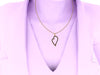 Natural Black Diamond Heart Necklace 14K Yellow Gold Wedding Jewelry Women's Fine Jewelry Unique Neckalce Diamond Fine Jewelry Bridal -V1122